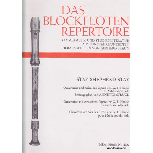 MOECK HAENDEL G.F. - STAY SHEPHERD STAY - FLUTE A BEC ALTO SOLO
