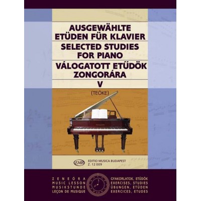 EMB (EDITIO MUSICA BUDAPEST) TEOKE - SELECTED STUDIES FOR PIANO VOL.5