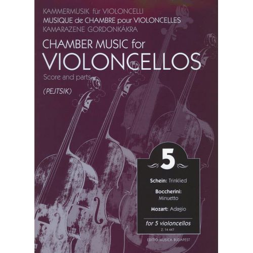 EMB (EDITIO MUSICA BUDAPEST) CHAMBER MUSIC VOL. 5 - VIOLONCELLOS