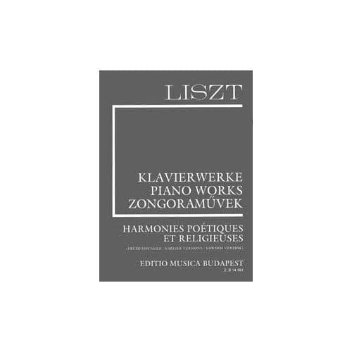 LISZT F. - HARMONIES POETIQUES ET RELIGIEUSES - PIANO