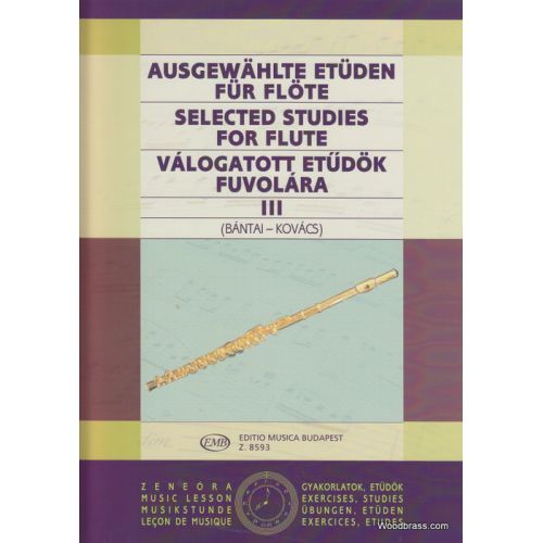 BANTAI / KOVACS - SELECTED STUDIES FLUTE VOL.3 - FLUTE