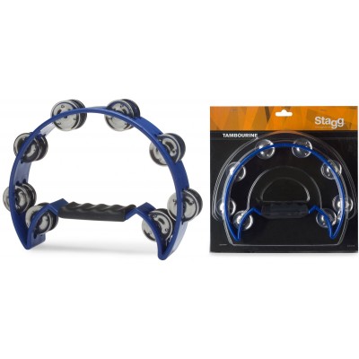 Stagg Tambourin 1/2 Lune 16 Cymbalettes Bleu