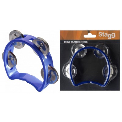 CUTAWAY TAMBOURINE 4 JINGLES BLUE