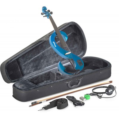 EVN 4/4 MBL 4/4 SET VIOLON ELECTRIQUE EVN MBL - BLEU METALLISE