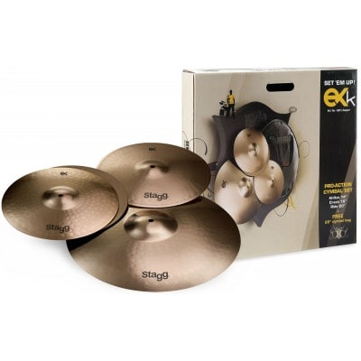 EXK SET - CYMBALS SET BRZ.B8-H14+C16+R20+BAG