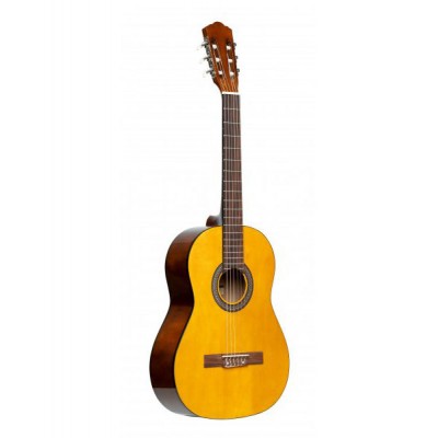 STAGG GUITARE CLASSIQUE 3/4 AVEC TABLE EN TILLEUL, DE COULEUR NATURELLE