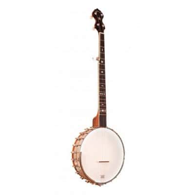 OLD-TIME TUBAPHONE-STYLE BANJO WITH HARD CASE