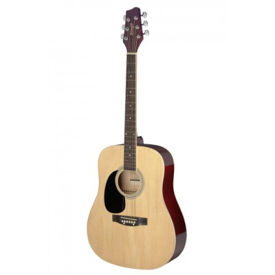 Stagg Sa20d Lh-n Dreadnought Naturelle Gaucher