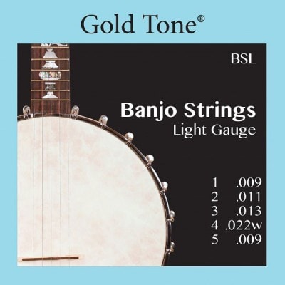 Gold Tone Cordes à Tirant Léger Pour Banjo