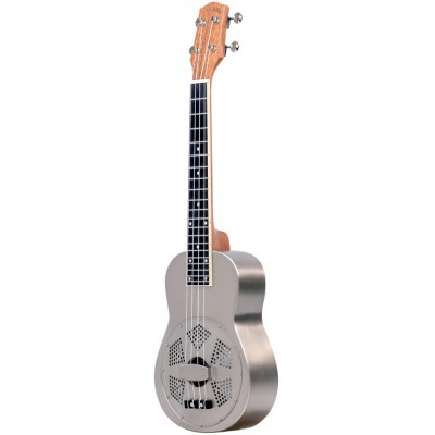 Tenor-Scale Metal Body Resonator Ukulele With Bag, Left-Handed Model