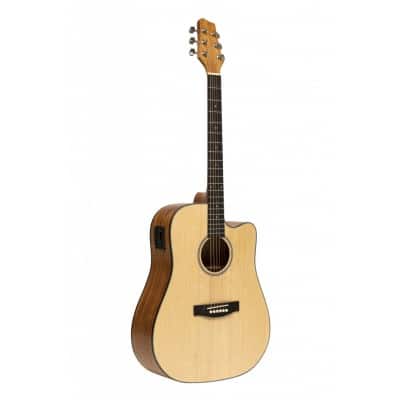 STAGG ELECTRO-ACOUSTIC DREADNOUGHT GUITAR WITH CUTAWAY