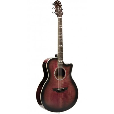 CRAFTER NOBLE SERIES, SMALL JUMBO ACOUSTIC-ELECTRIC GUITAR WITH SOLID MAPLE TOP