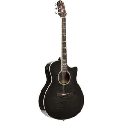 NOBLE SERIES, SMALL JUMBO ACOUSTIC-ELECTRIC GUITAR WITH FLAMED MAPLE TOP