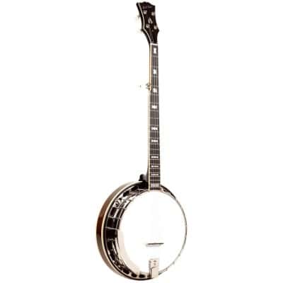 GOLD TONE PREWAR BOWTIE MODEL BANJO WITH RESONATOR AND CASE INCLUDED