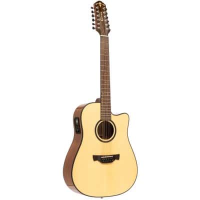 ABLE SERIES 600, CUTAWAY DREADNOUGHT ELECTRIC-ACOUSTIC GUITAR WITH SOLID SPRUCE TOP, 12 STRINGS