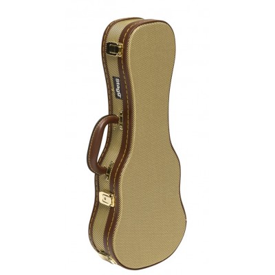 Ukulele Soprano Tweed Case - GCX-UKS GD