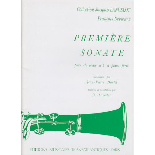 TRANSATLANTIQUES DEVIENNE PREMIèRE SONATE POUR CLARINETTE SI B ET PIANOFORTE