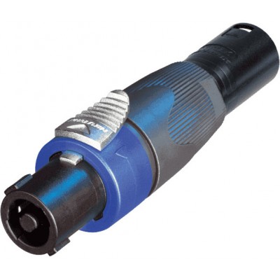 NEUTRIK AUDIO CONNECTOR ACCESSORIES SPEAKON NL4FX XLR CIRCULAR ADAPTERS 3 IN. M