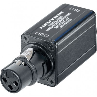 CONNECTEURS AUDIO ACCESSOIRES TRANSFORMATEURS D'IMPEDANCE AES/EBU XLR 3 PLES FEM.