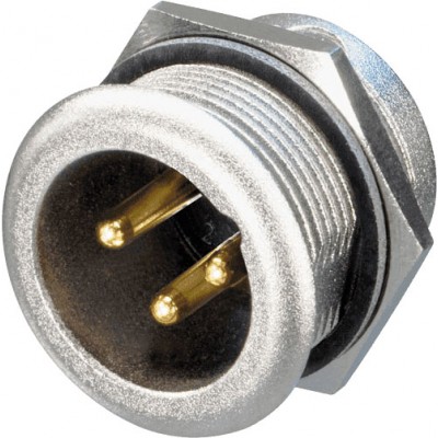 AUDIO CONNECTORS XLR SUBBASES MPR-HD 3-POLE MALE WATERPROOF