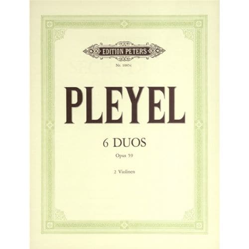 PLEYEL IGNAZ JOSEPH - 6 DUETS OP.59 - VIOLIN DUETS