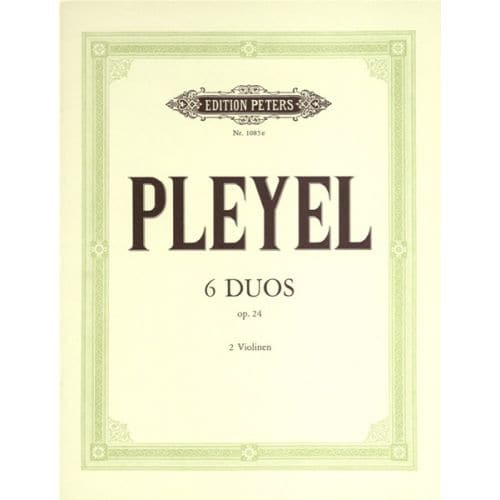 PLEYEL IGNAZ JOSEPH - 6 DUETS OP.24 - VIOLIN DUETS