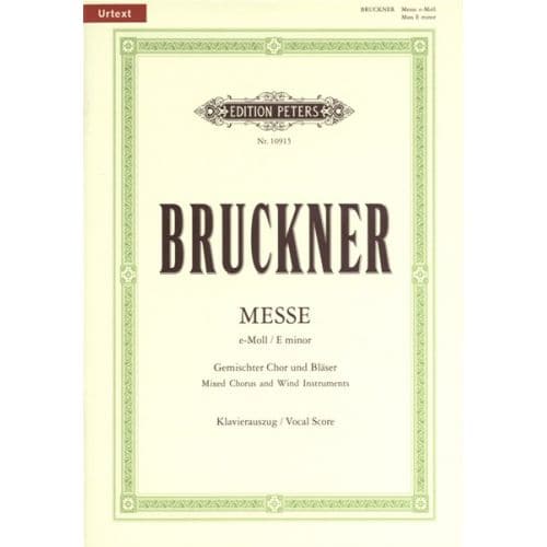 BRUCKNER ANTON - MASS IN E MIN (2ND VERSION 1882) - VOCAL SCORE (PER 10 MINIMUM)
