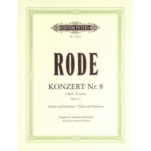 RODE - VIOLIN CONCERTO NO.8 IN E MINOR - VIOLIN