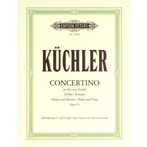 KUCHLER FERDINAND - CONCERTO IN D OP.15 - VIOLIN AND PIANO