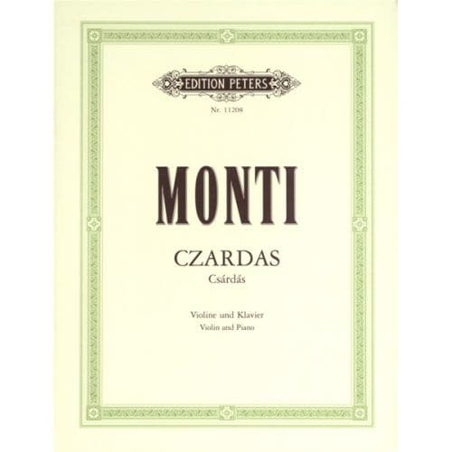 MONTI VITTORIO - CZARDAS - VIOLIN AND PIANO