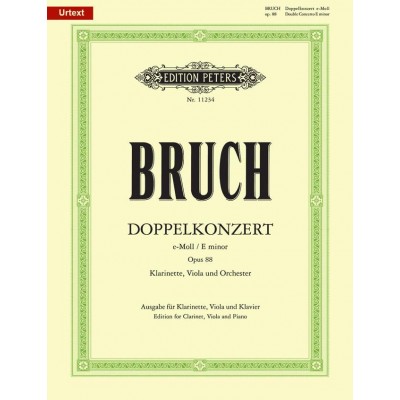BRUCH MAX - DOUBLE CONCERTO OP.88 - CLARINETTE, ALTO & PIANO