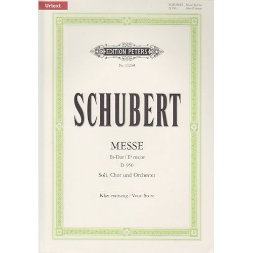 EDITION PETERS SCHUBERT F. - MESSE ES-DUR D950 - CHANT/PIANO (PER 10 MINIMUM)