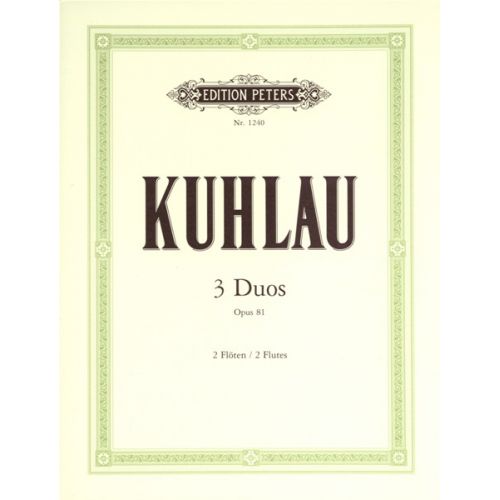 KUHLAU FRIEDRICH - 3 DUOS OP.81 - FLUTE ENSEMBLE