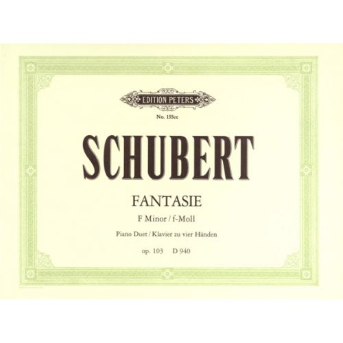 SCHUBERT FRANZ - FANTASIA IN F MINOR OP.103/D940 - PIANO 4 HANDS