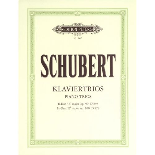 SCHUBERT FRANZ - PIANO TRIOS IN B FLAT OP.99 E FLAT OP.100 - PIANO TRIOS