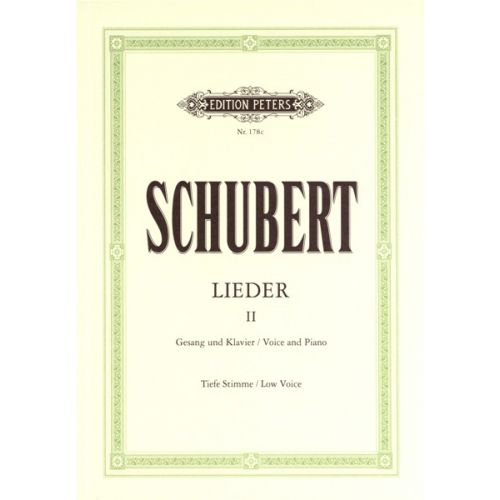 EDITION PETERS SCHUBERT FRANZ - SONGS, VOL.2: 75 SONGS - VOICE AND PIANO (PER 10 MINIMUM)