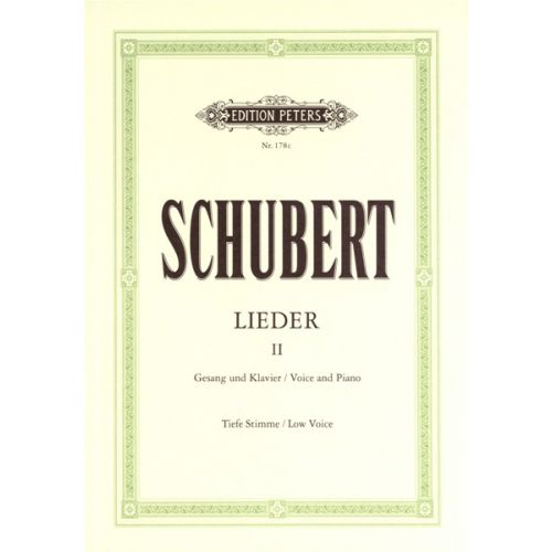 SCHUBERT FRANZ - SONGS, VOL.2: 75 SONGS - VOICE AND PIANO (PAR 10 MINIMUM)