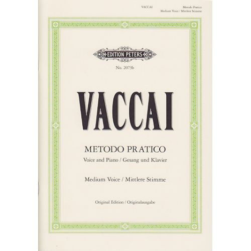 EDITION PETERS Vaccai - Methode Pratique (voix Moyenne)