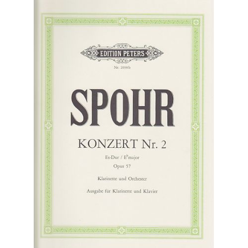 SPOHR LOUIS - KONZERT N°2 OP.57 Es-Dur - Clarinette & Piano