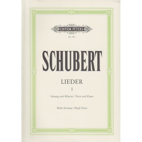 EDITION PETERS Schubert Franz - Lieder Vol.1 - Voix Haute
