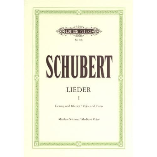 SCHUBERT FRANZ - SONGS VOL.I: 92 SONGS - VOICE AND PIANO (PER 10 MINIMUM)