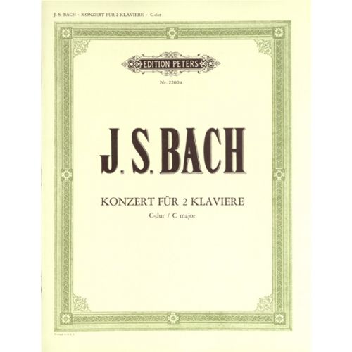 BACH JOHANN SEBASTIAN - DOUBLE CONCERTO C BWV 1061 - PIANO