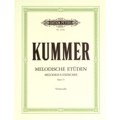 KUMMER FRIEDRICH AUGUST - 10 MELODIOUS EXERCISES OP.57 - CELLO