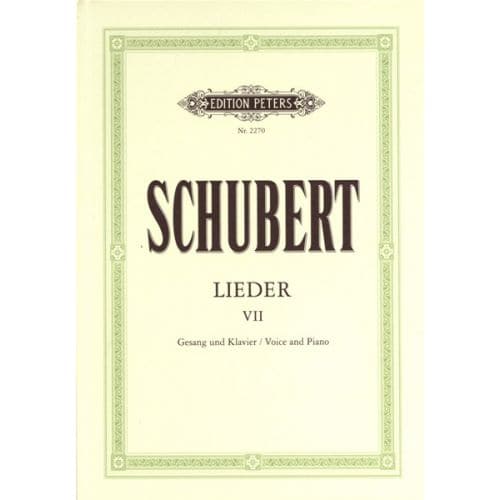 EDITION PETERS SCHUBERT FRANZ - SONGS VOL.7 - VOICE AND PIANO (PAR 10 MINIMUM)