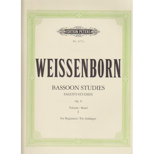 WEIßENBORN - ETUDES POUR BASSON OP.8 VOL.1