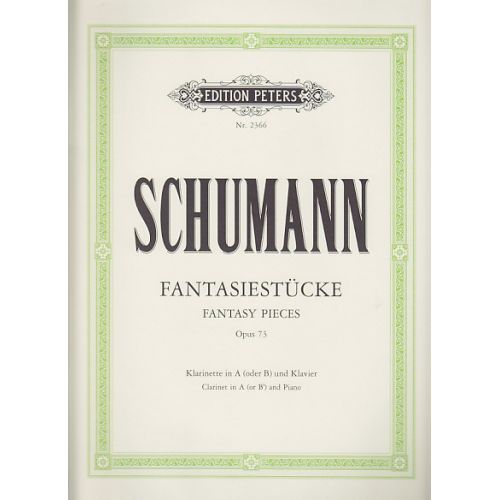 EDITION PETERS Schumann R. - Fasiestücke Op.73 - Clarinette, Piano