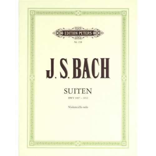 EDITION PETERS BACH JOHANN SEBASTIAN - 6 SOLO SUITES BWV 1007-1012 - CELLO