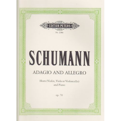 SCHUMANN R. - ADAGIO ET ALLEGRO OP.70 - COR, PIANO