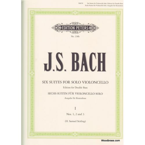 BACH JEAN-SEBASTIEN - 6 SUITES VOL.1 BWV 1007/1008/1009 - CONTREBASSE