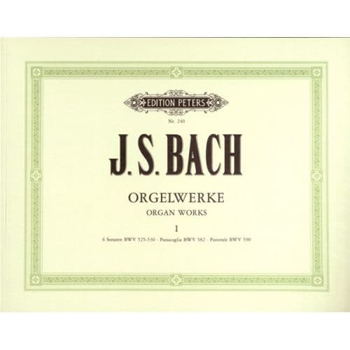 BACH JOHANN SEBASTIAN - COMPLETE ORGAN WORKS IN 9 VOLUMES, VOL.1 - ORGAN